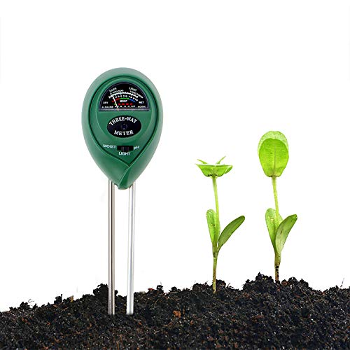 Abafia Medidor de Suelo, Humedad del Suelo 3 en 1 Medidor de pH Medidor de Luz/Humedad/Ácido y Álcali para Plantas de Suelo/Flor/Césped en Interior o Exterior Abafia Medidor de Suelo, Humedad del Suelo 3 en 1 Medidor de pH Medidor de Luz/Humedad/Ácido y Álcali para Plantas de Suelo/Flor/Césped en Interior o Exterior
