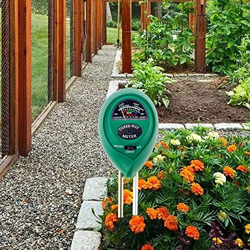 Abafia Medidor de Suelo, Humedad del Suelo 3 en 1 Medidor de pH Medidor de Luz/Humedad/Ácido y Álcali para Plantas de Suelo/Flor/Césped en Interior o Exterior Abafia Medidor de Suelo, Humedad del Suelo 3 en 1 Medidor de pH Medidor de Luz/Humedad/Ácido y Álcali para Plantas de Suelo/Flor/Césped en Interior o Exterior