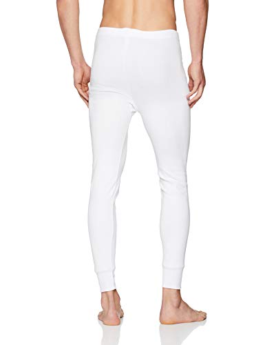 ABANDERADO Calzón Largo Termal Abierto de algodón Pantalones térmicos, Blanco, XL/56 para Hombre