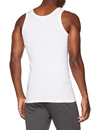 ABANDERADO Camiseta de Tirantes de algodón canalé, Blanco, XL para Hombre ABANDERADO Camiseta de Tirantes de algodón canalé, Blanco, XL para Hombre