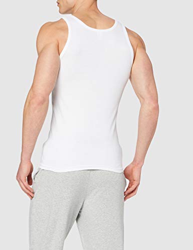 ABANDERADO Camiseta de Tirantes de algodón canalé, Blanco, XL para Hombre ABANDERADO Camiseta de Tirantes de algodón canalé, Blanco, XL para Hombre