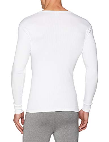 Abanderado Termal algodón Invierno C/Redondo Camiseta térmica para Hombre, Blanco, M/48