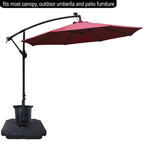 ABCCANOPY - Carpa instantánea, toldo comercial, uso al aire libre, con bolsa de transporte con ruedas y 4 bolsas de lastre, 3 x 3 m, black-1