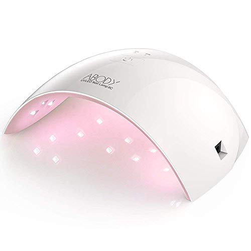 Abody Secador de Uñas 24W Lámpara LED UV Profesional Maquillaje Uñas con Temporizador para UV Gel Gel de Constructor LED Gel Luz Blanca Enchufe EU (Rosa) Abody Secador de Uñas 24W Lámpara LED UV Profesional Maquillaje Uñas con Temporizador para UV Gel Gel de Constructor LED Gel Luz Blanca Enchufe EU (Rosa)