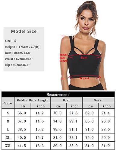 Abollria Sujetador Deportivo para Mujer sin aro Sujetador Push up Bustier de Secado Rápido para Yoga, Pilates, Entrenamiento