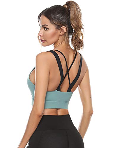 Abollria Sujetador Deportivo para Mujer sin aro Sujetador Push up Bustier de Secado Rápido para Yoga, Pilates, Entrenamiento Abollria Sujetador Deportivo para Mujer sin aro Sujetador Push up Bustier de Secado Rápido para Yoga, Pilates, Entrenamiento