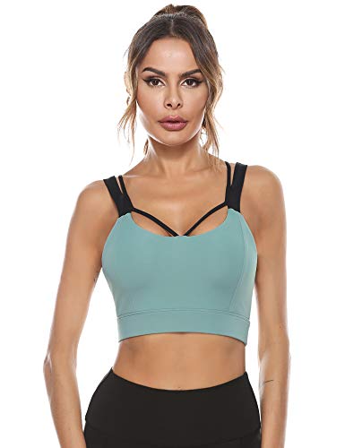 Abollria Sujetador Deportivo para Mujer sin aro Sujetador Push up Bustier de Secado Rápido para Yoga, Pilates, Entrenamiento Abollria Sujetador Deportivo para Mujer sin aro Sujetador Push up Bustier de Secado Rápido para Yoga, Pilates, Entrenamiento