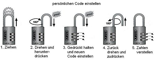 Abus 145/30_AZUL Candado Abus 145/30_AZUL Candado