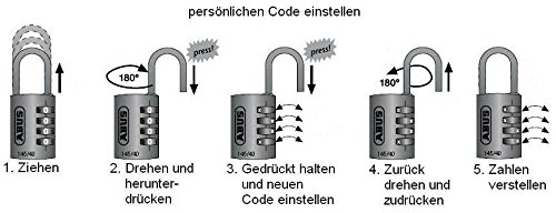 Abus 145/40_AZUL Candado Abus 145/40_AZUL Candado