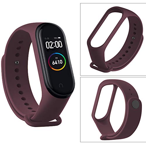 Acalder Compatible con Mi Smart Band 4,5 Piezas Correa para Xiaomi Mi Band 3/4 Pulsera Banda - Silicona Reloj de Recambio Brazalete Coloridos Correas para Xiaomi Mi Band 3 Mi Smart Band 4