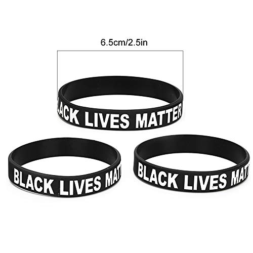 Accesorios deportivos Black Lives Matter Pulsera, pulsera de silicona, letra especial unisex simple y elegante para hombres al aire libre Accesorios deportivos Black Lives Matter Pulsera, pulsera de silicona, letra especial unisex simple y elegante para hombres al aire libre