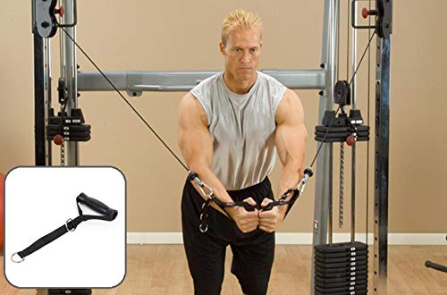 Accesorios para máquinas de cable, gimnasio en casa Accesorios para ejercicios Combinaciones de equipos de entrenamiento Tirón de cuerda de tríceps, manija de fila, cuerda de tríceps, barra recta
