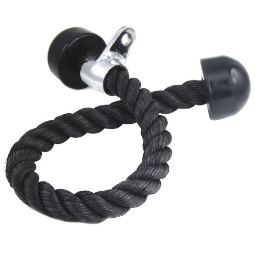 Accessotech Negro Resistente tríceps ejecutáis rizoide plástico Cable Lat Deporte Extremo