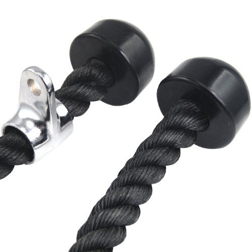 Accessotech Negro Resistente tríceps ejecutáis rizoide plástico Cable Lat Deporte Extremo