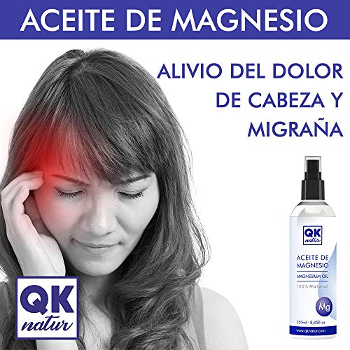 Aceite de magnesio Spray 100% Puro (250 ml) - Ideal para deportistas, articulaciones, relajación muscular, masajes, dormir bien