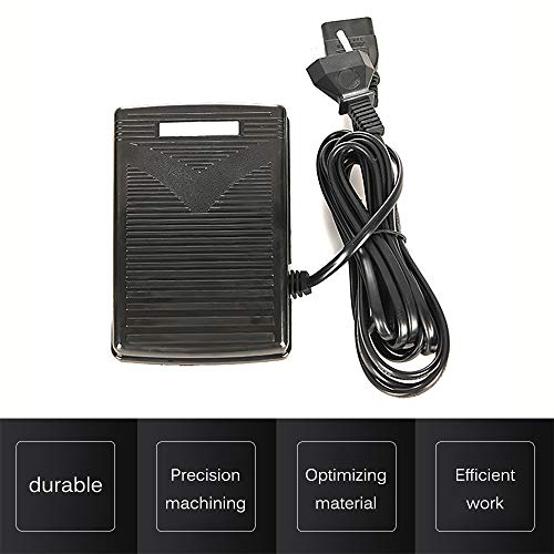 ACELEY Pedal de máquina de coser, Pedal de interruptor de pedal de máquina de coser Pedal de control con superficie de goma antideslizante para herramientas de costura ACELEY Pedal de máquina de coser, Pedal de interruptor de pedal de máquina de coser Pedal de control con superficie de goma antideslizante para herramientas de costura