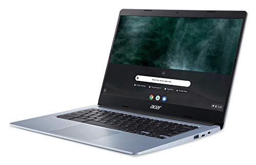 Acer Chromebook 314 - Portátil 14" FullHD (Intel Celeron N4020, 4GB RAM, 64GB eMMc, Intel UHD Graphics, Chrome OS), Teclado QWERTY Español, Color Plata