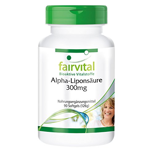 Ácido Alfa-Lipoico 300mg - Dosis elevada - 90 Cápsulas blandas - Calidad Alemana