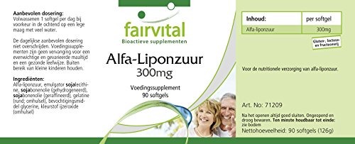 Ácido Alfa-Lipoico 300mg - Dosis elevada - 90 Cápsulas blandas - Calidad Alemana Ácido Alfa-Lipoico 300mg - Dosis elevada - 90 Cápsulas blandas - Calidad Alemana