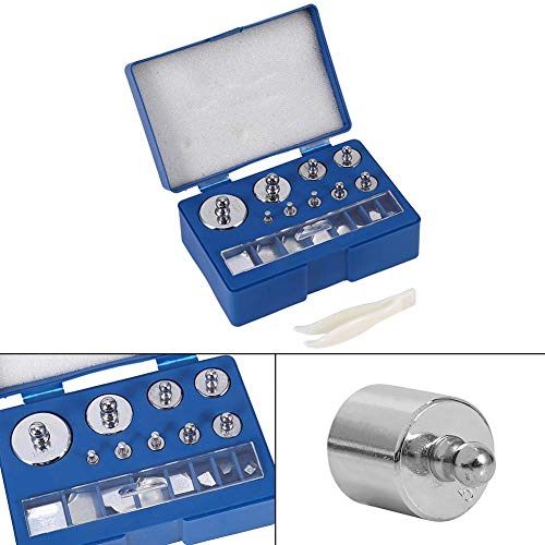 Acogedor Pesos de calibración, 17Pcs 211.1g 10mg-100g Gramos Calibración de precisión Conjunto de pesas Escala de joyería de prueba Acogedor Pesos de calibración, 17Pcs 211.1g 10mg-100g Gramos Calibración de precisión Conjunto de pesas Escala de joyería de prueba