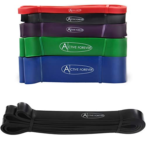 Active Forever Banda de Resistencia Pull Up Assist Band, para Entrenamiento de Resistencia, Estiramiento Muscular, Yoga y Otros Ejercicios físicos (Negro) Active Forever Banda de Resistencia Pull Up Assist Band, para Entrenamiento de Resistencia, Estiramiento Muscular, Yoga y Otros Ejercicios físicos (Negro)
