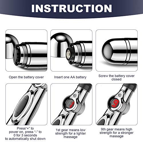 Acupuntura Masaje Pen, Bolígrafo de acupuntura, Masaja Eléctrica Acupuntura, Meridian Energy Pen, Máquina De Acupuntura, Masajeador Eléctrico Meridian Acupoint Energy Massager Para Aliviar el Dolor