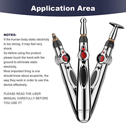 Acupuntura Masaje Pen, Bolígrafo de acupuntura, Masaja Eléctrica Acupuntura, Meridian Energy Pen, Máquina De Acupuntura, Masajeador Eléctrico Meridian Acupoint Energy Massager Para Aliviar el Dolor