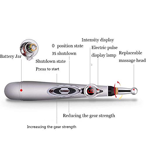 Acupuntura Masaje Pen, Masaja Eléctrica Acupuntura Pluma Terapia del Dolor Masajeador Alivio del Dolor del Cuerpo Cura Instrumento de Terapia.