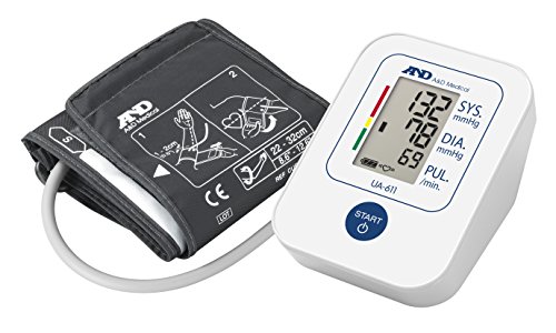 A&D Medical UA-611 Tensiómetro de brazo digital, lecturas de presión arterial rápidas, cómodas y precisas, validado clínicamente