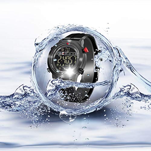 ADAHX Reloj Inteligente, Reloj Deportivo Bluetooth, podómetro/información del teléfono/recordatorio de Alarma/Reloj Impermeable Luminoso Adecuado para Fitness, Ciclismo,Silver ADAHX Reloj Inteligente, Reloj Deportivo Bluetooth, podómetro/información del teléfono/recordatorio de Alarma/Reloj Impermeable Luminoso Adecuado para Fitness, Ciclismo,Silver