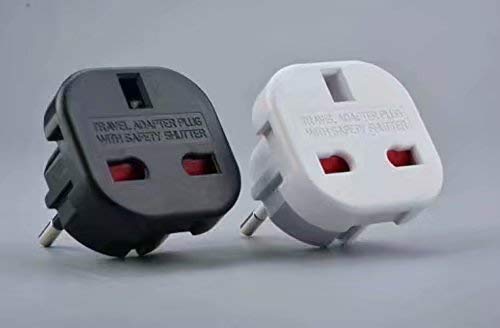 ADAPTADOR CORRIENTE ENCHUFE UK INGLES REINO UNIDO A EUROPEO REDONDO UE UNIVERSAL ADAPTADOR CORRIENTE ENCHUFE UK INGLES REINO UNIDO A EUROPEO REDONDO UE UNIVERSAL