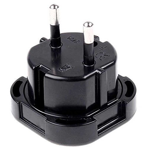 Adaptador de Enchufe de UK a Enchufe Europeo Negro, Cablepelado Adaptador de Enchufe de UK a Enchufe Europeo Negro, Cablepelado