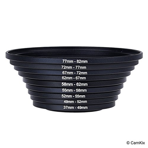 Adaptador de Lentes de Anillo - Le Permite Ajustar filtros de Mayor tamaño en un Objetivo con un diámetro más pequeño - Tamaños: 37-49, 49-52, 52-55, 55-58, 58-62, 62-67, 67-72, 72-77, 77-82 mm Adaptador de Lentes de Anillo - Le Permite Ajustar filtros de Mayor tamaño en un Objetivo con un diámetro más pequeño - Tamaños: 37-49, 49-52, 52-55, 55-58, 58-62, 62-67, 67-72, 72-77, 77-82 mm