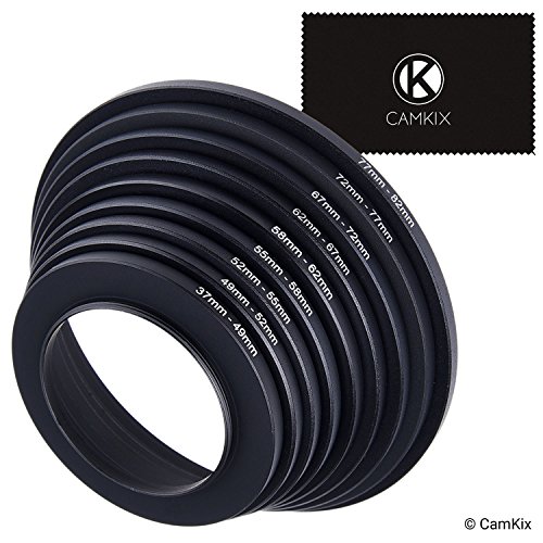 Adaptador de Lentes de Anillo - Le Permite Ajustar filtros de Mayor tamaño en un Objetivo con un diámetro más pequeño - Tamaños: 37-49, 49-52, 52-55, 55-58, 58-62, 62-67, 67-72, 72-77, 77-82 mm Adaptador de Lentes de Anillo - Le Permite Ajustar filtros de Mayor tamaño en un Objetivo con un diámetro más pequeño - Tamaños: 37-49, 49-52, 52-55, 55-58, 58-62, 62-67, 67-72, 72-77, 77-82 mm
