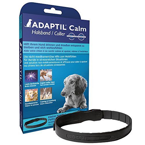 ADAPTIL Calm - Antiestrés para perros - Miedos, Ruidos Fuertes, Aprendizaje, Adopción - Collar S para Perros Pequeños