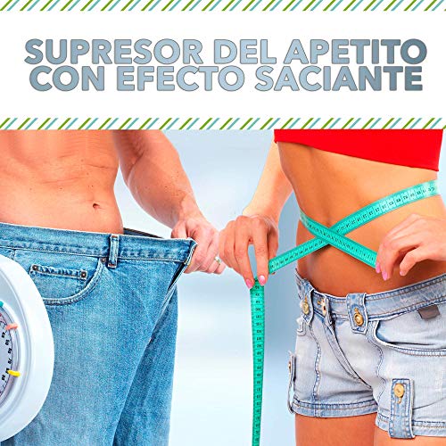 Adelgazante + quemagrasas + supresor del apetito | Con garcinia cambogia, glucomanano, cetonas de frambuesa, mango africano, achicoria y café verde | Potente termogénico | 60 comprimidos masticables