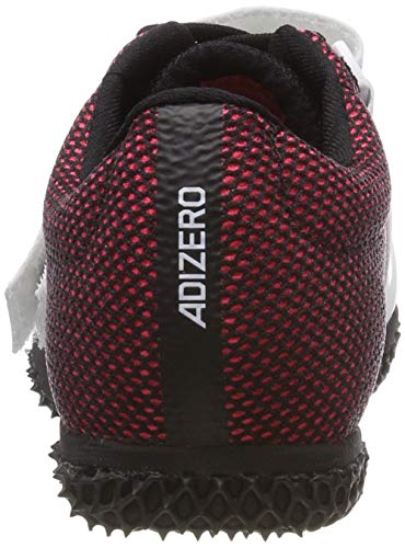 adidas Adizero Hj, Zapatillas de Atletismo Hombre, Multicolor (FTWR White/Core Black/Shock Red B37490), 43 1/3 EU