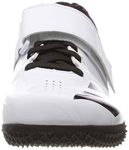 adidas Adizero Hj, Zapatillas de Atletismo Hombre, Multicolor (FTWR White/Core Black/Shock Red B37490), 43 1/3 EU