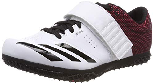 adidas Adizero Hj, Zapatillas de Atletismo Hombre, Multicolor (FTWR White/Core Black/Shock Red B37490), 43 1/3 EU