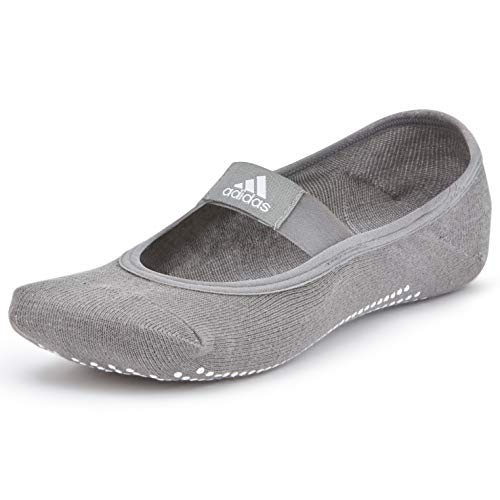 adidas ADYG-30102GR Calcetines de Yoga, Adultos Unisex, Gris, M/L-27-30 cm Largo del pie