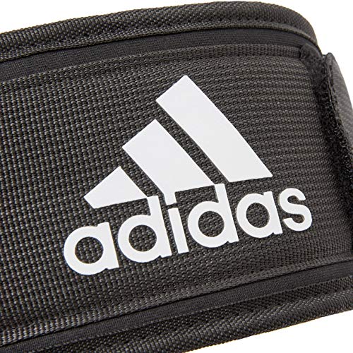 adidas Cinturón de Levantamiento de Pesas Essential, Unisex-Adult, Negro, XS (24.5-29.5" Cintura)