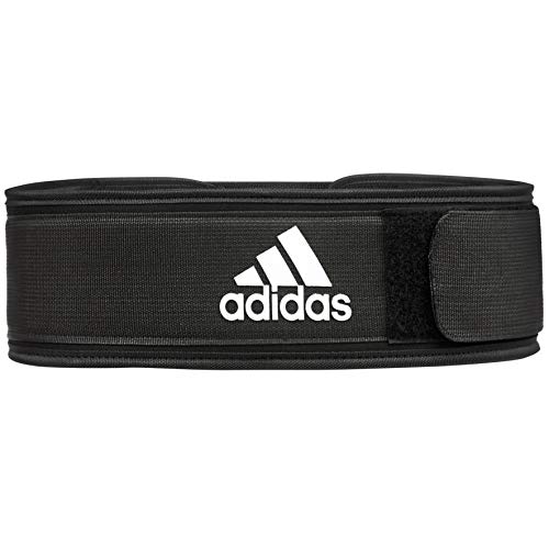 adidas Cinturón de Levantamiento de Pesas Essential, Unisex-Adult, Negro, XS (24.5-29.5" Cintura)