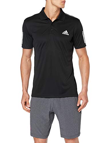adidas Club 3STR Polo Camiseta, Hombre, Black/White, S adidas Club 3STR Polo Camiseta, Hombre, Black/White, S
