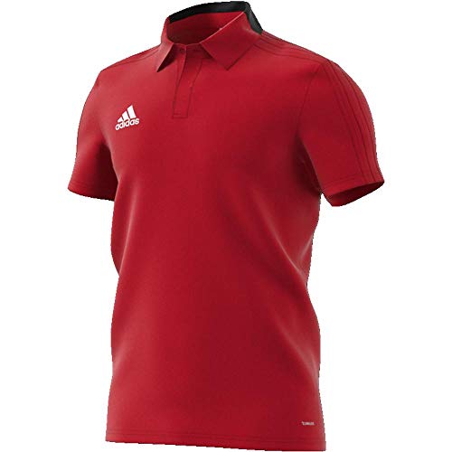 Adidas Con18 Co Polo Polo Shirt, Hombre, power red/black/white, S Adidas Con18 Co Polo Polo Shirt, Hombre, power red/black/white, S