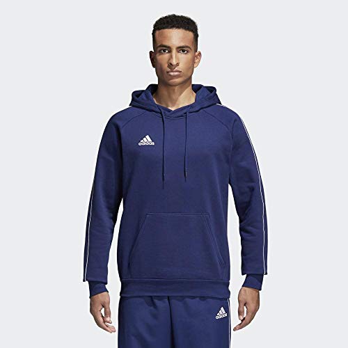 adidas CORE18 Hoody Sudadera con Capucha, Hombre, Azul (Azul/Blanco), 3XL