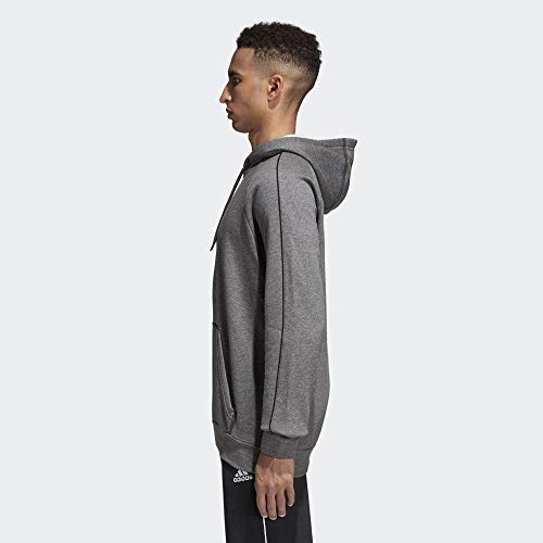 Adidas CORE18 Hoody Sudadera con Capucha, Hombre, Gris (Gris/Negro), L