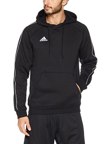 adidas CORE18 Hoody Sudadera con Capucha, Hombre, Negro (Negro/Blanco), M adidas CORE18 Hoody Sudadera con Capucha, Hombre, Negro (Negro/Blanco), M