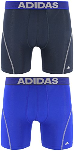 adidas de hombre rendimiento de deporte Climacool Boxer ropa interior (Pack de 2) - 103665, (Urban/Light Onyx)/(Bold Blue/Light Onyx)