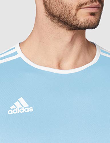 adidas Entrada 18 JSY T-Shirt, Hombre, Bold Blue/White, L adidas Entrada 18 JSY T-Shirt, Hombre, Bold Blue/White, L