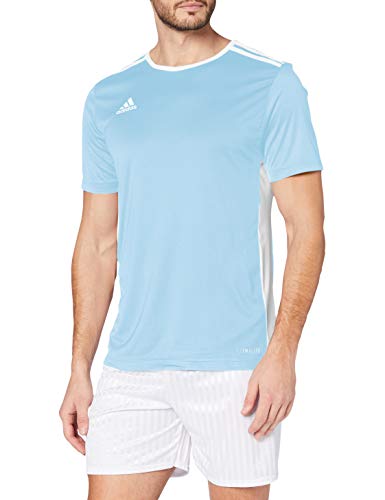adidas Entrada 18 JSY T-Shirt, Hombre, Bold Blue/White, L adidas Entrada 18 JSY T-Shirt, Hombre, Bold Blue/White, L